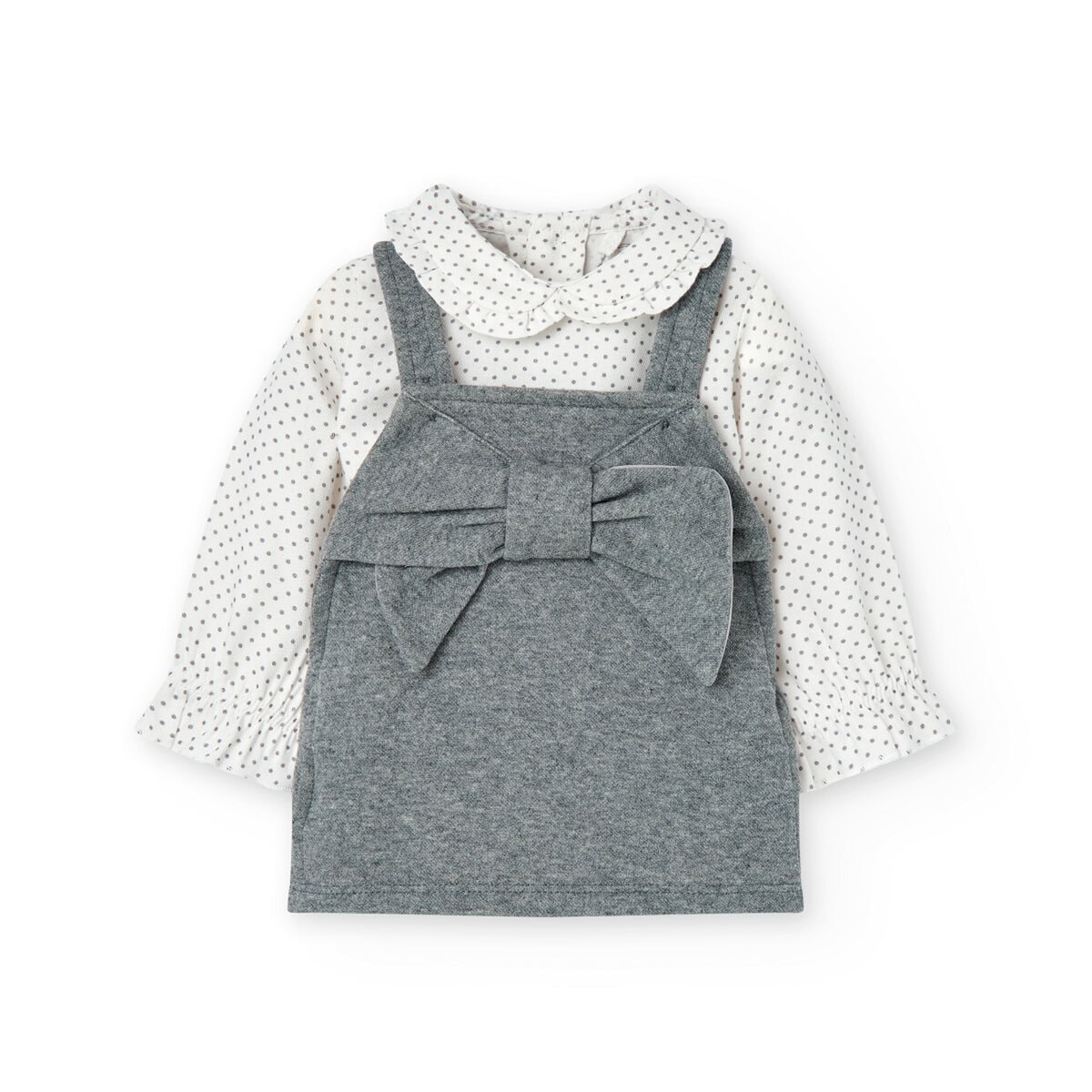 7471438125_a Boboli Παιδική Σαλοπέτα για Κορίτσι Γκρι 747143-8125 - Image 1