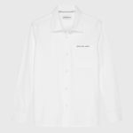 Calvin Klein Παιδικό Πουκάμισο Μακρυμάνικο για Αγόρι Άσπρο IB0IB01737-YAF