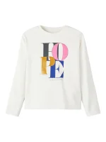 Name it Παιδική Μπλούζα για Κορίτσι Άσπρο 13221609-Jet Stream