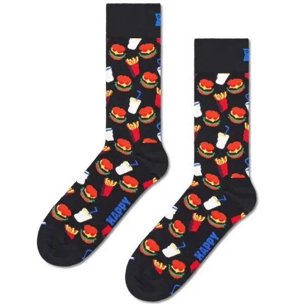 Happy Socks Κάλτσα Ενηλίκων Πολύχρωμη Hamburger HAM01-9050
