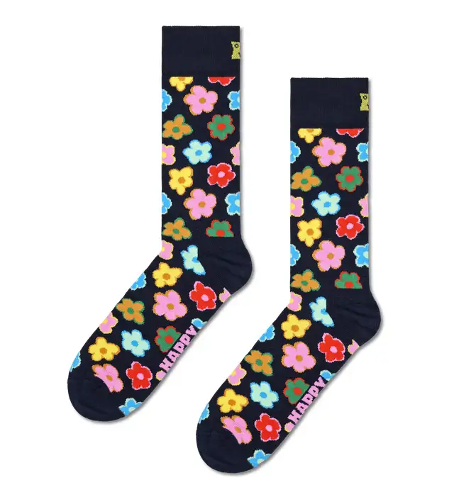P000048_FLAT Happy Socks Κάλτσα Ενηλίκων Πολύχρωμη Flower P000048 - Image 1