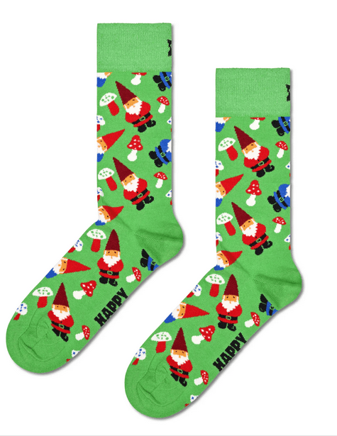 Screenshot 2023-10-16 at 20-40-11 Green Christmas Gnome Crew Sock Happy Socks EU Happy Socks Κάλτσα Ενηλίκων Πολύχρωμη Christmas Gnome P000281 - Image 1