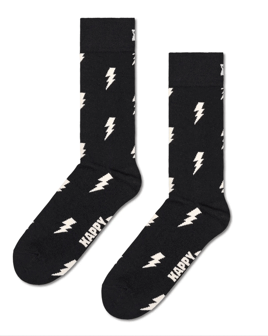 Screenshot 2023-10-16 at 21-01-06 Black Flash Crew Sock Happy Socks EU Happy Socks Κάλτσα Ενηλίκων Πολύχρωμη Flash P000132 - Image 1