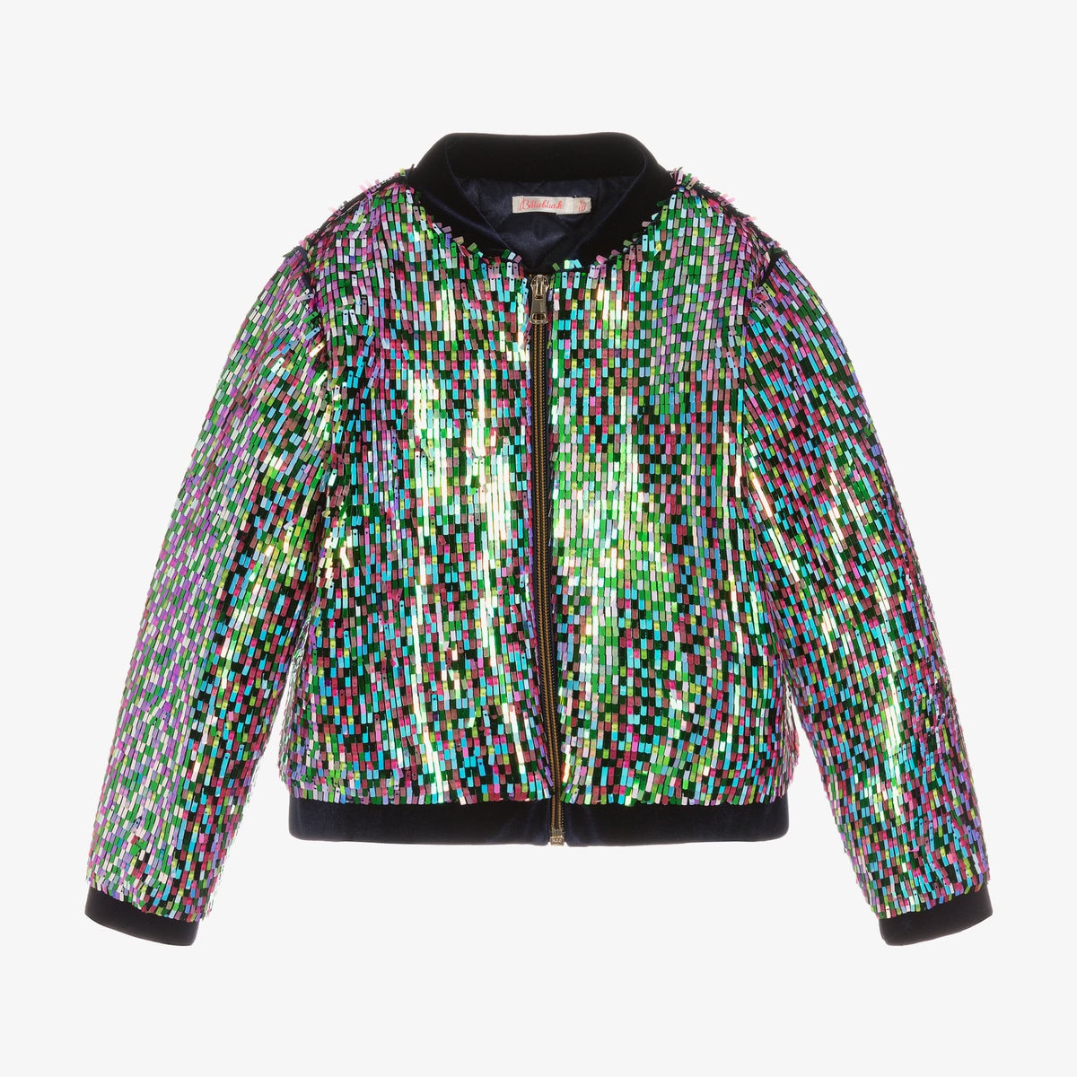 billieblush-girls-navy-blue-sequined-velour-jacket-532009-90ffc40b6d5ba443baa5a2dda51a747af980802f Billieblush Παιδικό Μπουφάν για Κορίτσι Μπλε U16372-85T NAVY - Image 1