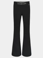 Calvin Klein Παντελόνι Υφασμάτινο για Κορίτσι Μαύρο IG0IG02097-BEH - Image 4