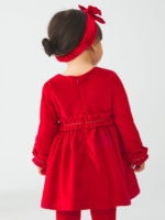Abel & Lula Παιδικό Φόρεμα για Κορίτσι Βελούδινο Μακρυμάνικο Κόκκινο 13-05596-09 - Image 2