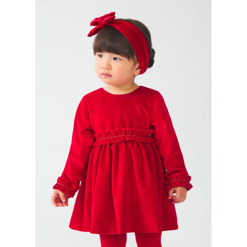-βελουδο-baby_id_12-05511-006-M-3-800x800 Abel & Lula Παιδικό Φόρεμα για Κορίτσι Βελούδινο Μακρυμάνικο Κόκκινο 13-05596-09 - Image 1
