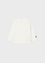 Mayoral Βρεφική Μπλούζα Μακό για Αγόρι Λευκό 13-02015-072 - Image 3