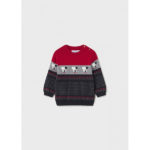 Mayoral Βρεφικό Πουλόβερ για Αγόρι Κόκκινο Σταμπωτό 13-02317-069