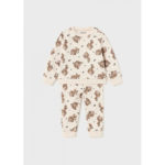 Mayoral Βρεφικό Σετ Πιτζάμες για Κορίτσι Μπεζ Σταμπωτό 13-02760-074