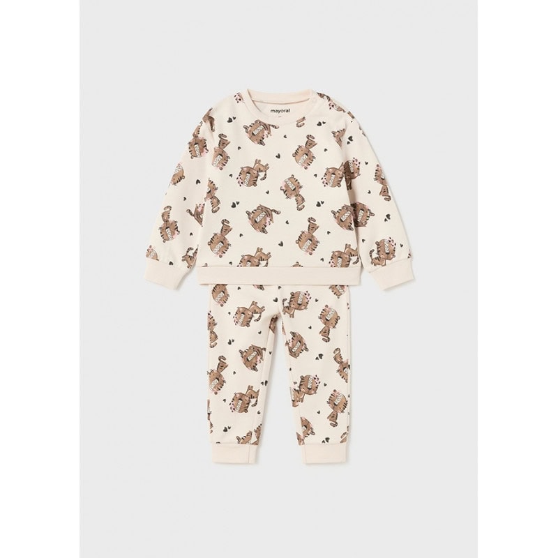13-02760-074-L-4-800x800 Mayoral Βρεφικό Σετ Πιτζάμες για Κορίτσι Μπεζ Σταμπωτό 13-02760-074 - Image 1