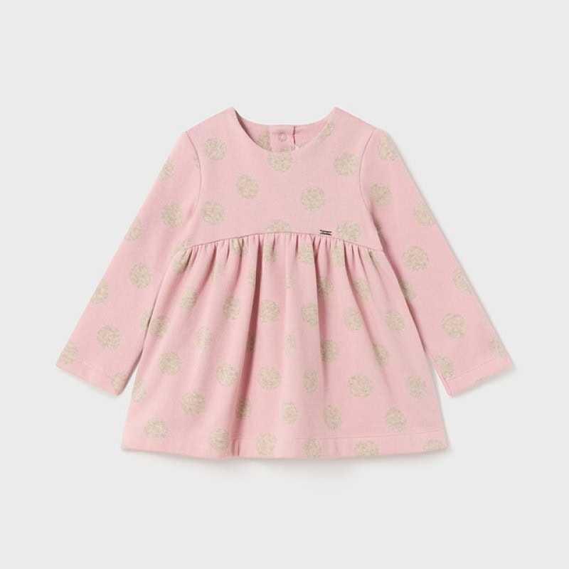 13-02988-058-L-4_front-800x800 Mayoral Βρεφικό Φόρεμα για Κορίτσι Ροζ Πουά 13-02988-058 - Image 1