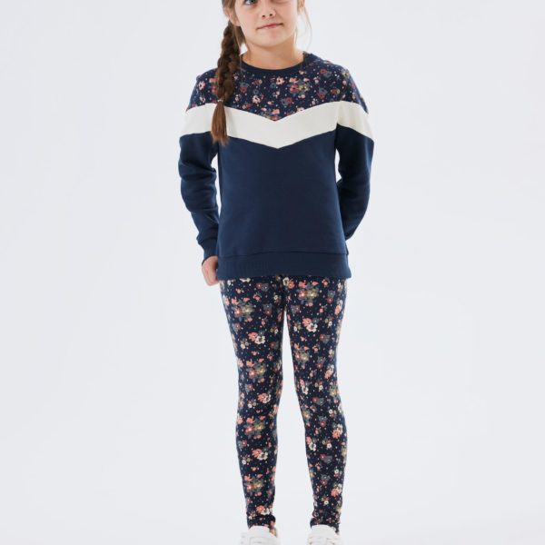 Name it Παιδικό Κολάν για Κορίτσι Μπλε 13227981-Dark-Sapphire-Flower
