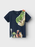 Name it Παιδική Μπλούζα Δεινόσαυροι για Αγόρι Μπλε 13227671-Dark-Sapphire