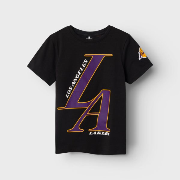 Name it Παιδική Μπλούζα LAKERS για Αγόρι Μαύρη 13227757-Black