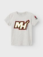 Name it Παιδική Μπλούζα Miami Heat για Αγόρι Γκρι 13227757-Light-Grey-Melange