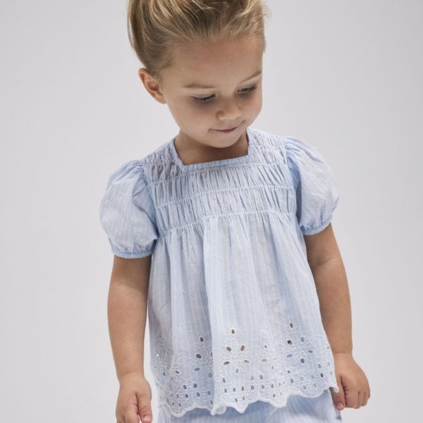 Name it Παιδική Μπλούζα για Κορίτσι Μπλε 13227303-Chambray-Blue