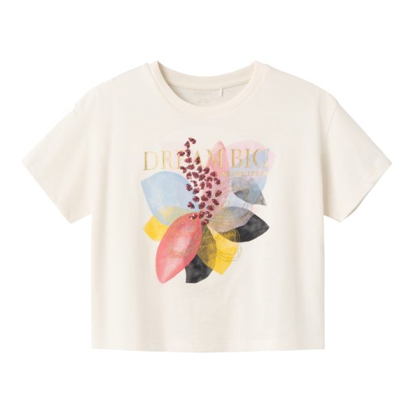 Name it Παιδική Μπλούζα για Κορίτσι Άσπρο 13228729-Jet-Stream