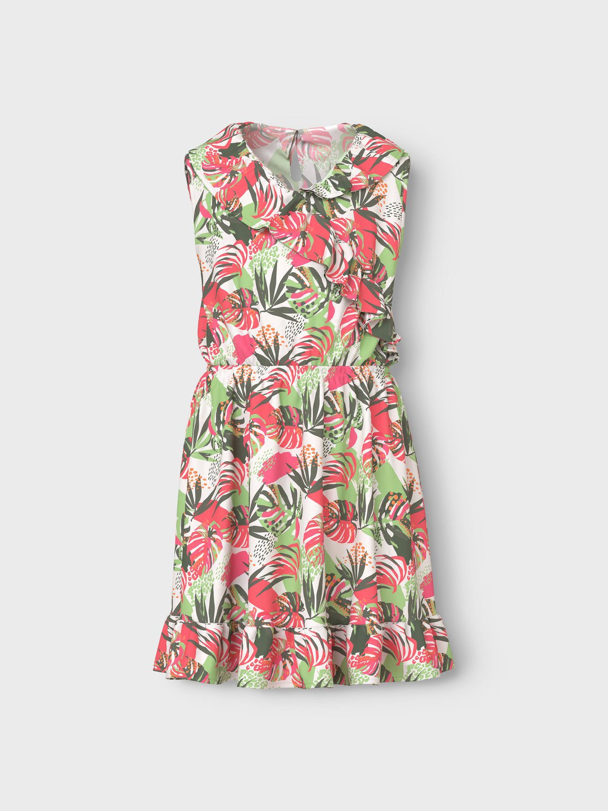 NAME-IT_Springsummer_4461574_13228761_3 Name it Παιδικό Φόρεμα για Κορίτσι Άσπρο 13228761-Bright-White - Image 1