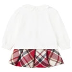 Mayoral Βρεφικό Σετ για Κορίτσι Λευκό-Κόκκινο Καρό 13-02995-063 - Image 2