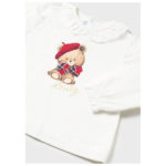 Mayoral Βρεφικό Σετ για Κορίτσι Λευκό-Κόκκινο Καρό 13-02995-063 - Image 4