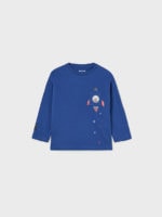 Mayoral Βρεφική Μπλούζα Μακό για Αγόρι Μπλε 13-02015-074