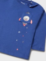 Mayoral Βρεφική Μπλούζα Μακό για Αγόρι Μπλε 13-02015-074 - Image 2