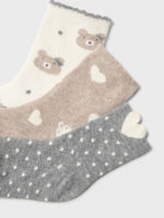 Mayoral Παιδικά Καλτσάκια 3 Τεμαχίων για Κορίτσι Γκρι 13-10526-093 - Image 2