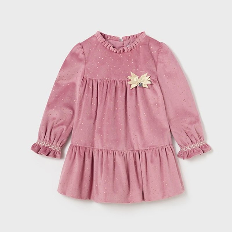 mayoral-13-02976-044-φόρεμα Mayoral Βρεφικό Φόρεμα για Κορίτσι Ροζ 13-02976-044 - Image 1