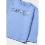 Mayoral Βρεφική Μπλούζα Μακό για Αγόρι Γαλάζιο 13-00108-019 - Image 2