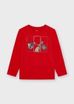 Mayoral Παιδική Μπλούζα  μακρυμάνικη για Αγόρι Κόκκινο 21-04088-049