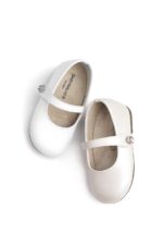 BABYWALKER Βαπτιστικό Γοβάκι για Κορίτσι Λευκό BS-3502-White - Image 2