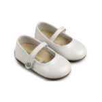 BABYWALKER Βαπτιστικό Γοβάκι για Κορίτσι Λευκό BS-3502-White