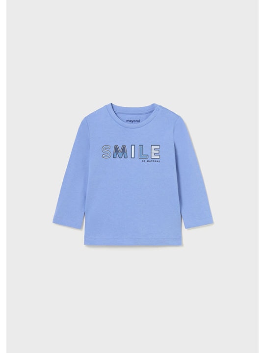 Mayoral Βρεφική Μπλούζα Μακό για Αγόρι Γαλάζιο 13-00108-019 - Image 1
