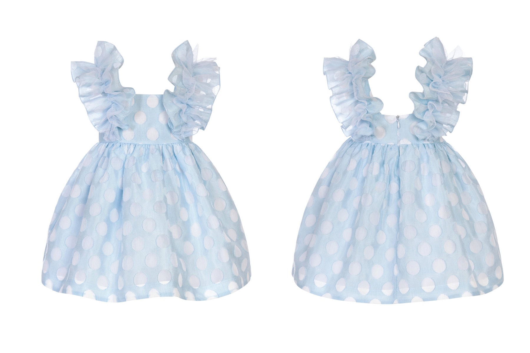 229 Balloon Chic Παιδικό Φόρεμα για Κορίτσι Μπλε 241F0229 - Image 1