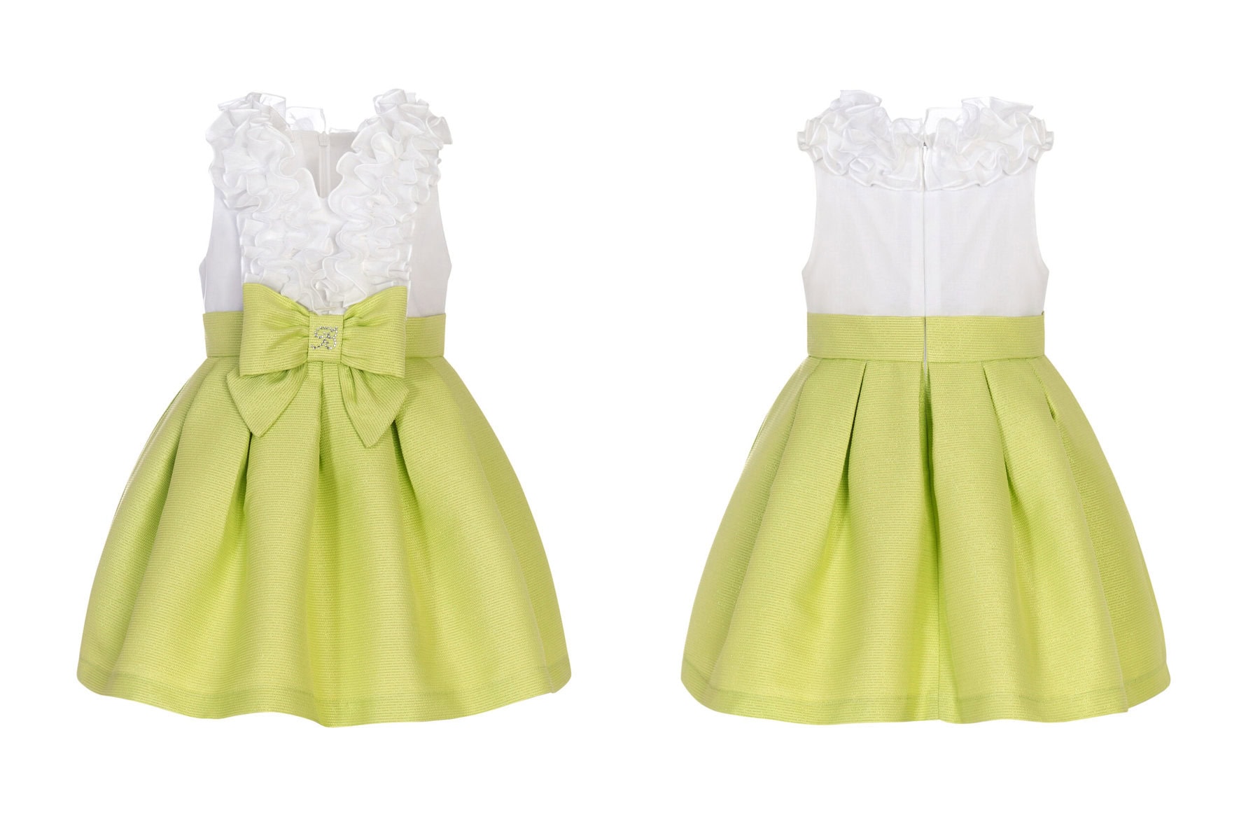 232 Balloon Chic Παιδικό Φόρεμα για Κορίτσι Λευκό 241F0232 - Image 1