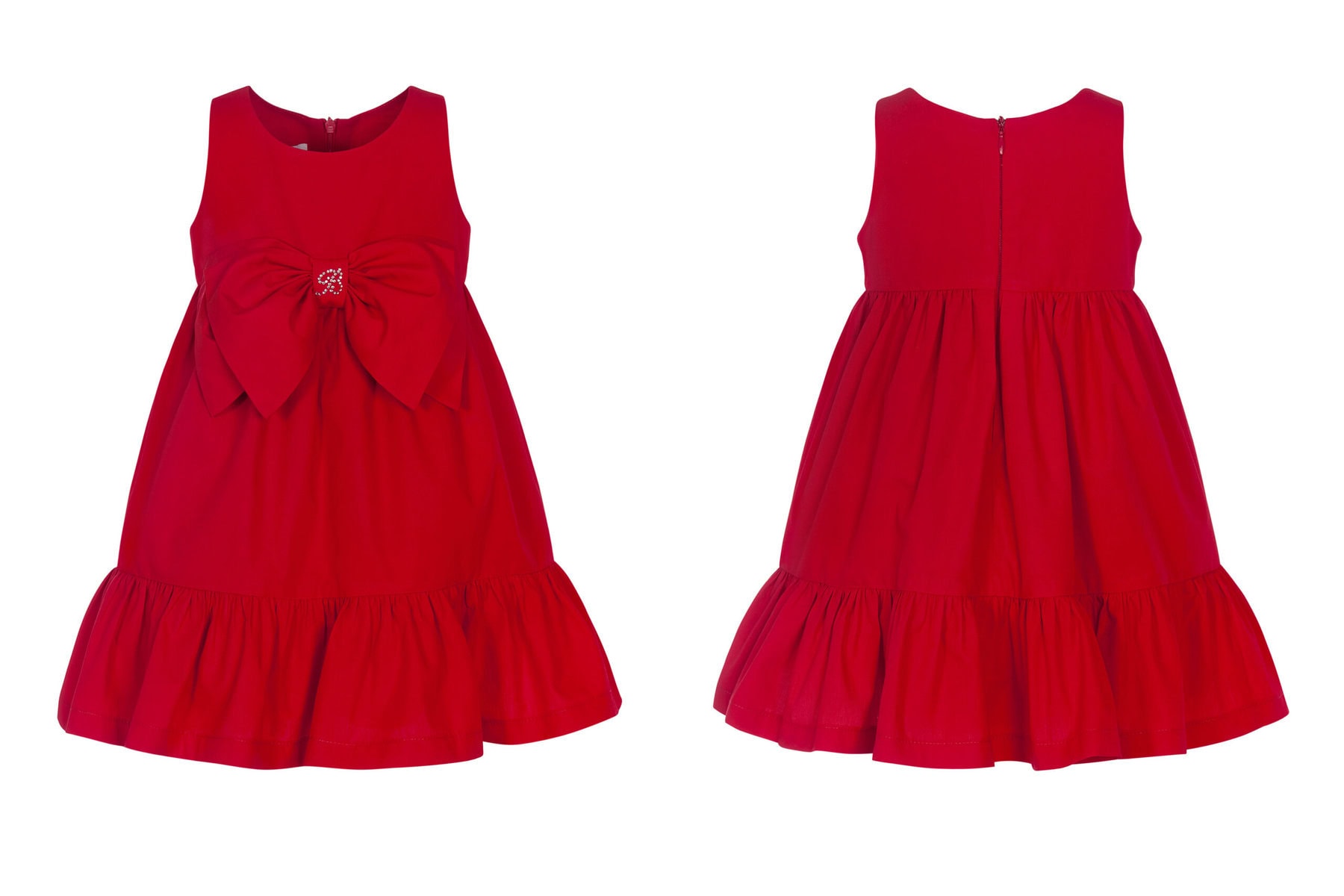 233 (1) Balloon Chic Παιδικό Φόρεμα για Κορίτσι Κόκκινο 241F0233 - Image 1