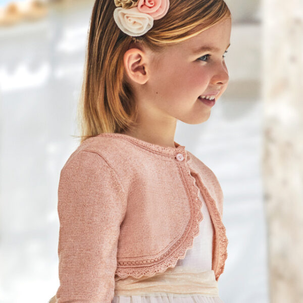 Mayoral Παιδικό Μπολερό πλεκτό  για Κορίτσι Ροζ 24-00320-050