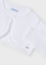 Mayoral Παιδικό Μπολερό πλεκτό  για Κορίτσι Λευκό 24-00320-054 - Image 3