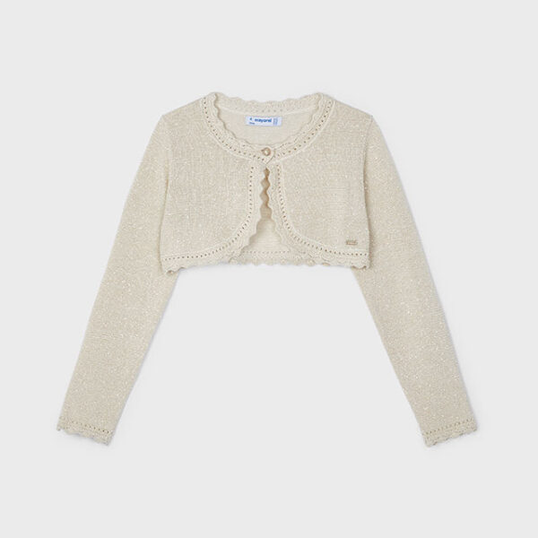 Mayoral Παιδικό Μπολερό πλεκτό  για Κορίτσι Μπεζ 24-00320-056