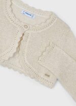 Mayoral Παιδικό Μπολερό πλεκτό  για Κορίτσι Μπεζ 24-00320-056 – Bild 3