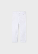 Mayoral Παιδικό Παντελόνι λοξότσεπο Καπαρτινέ  για Αγόρι Λευκό 24-00512-089 - Image 2