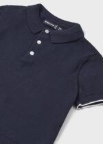 Mayoral Παιδικό Πόλο κοντομάνικο πλεκτο για Αγόρι Μπλε 24-01105-080 - Image 3