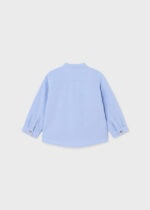 Mayoral Παιδικό Πουκάμισο μακρυμάνικο γκοφρε για Αγόρι Μπλε 24-01114-096 - Image 2