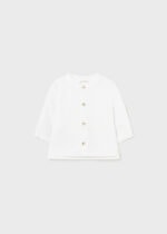 Mayoral Παιδικό Πουκάμισο mao για Αγόρι Λευκό 24-01195-020