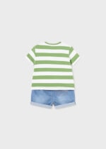 Mayoral Παιδικό Σετ Παντελόνι κοντό τζιν για Αγόρι Πράσινο 24-01209-039 - Image 2