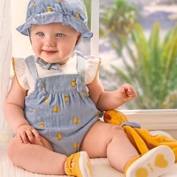 Mayoral Παιδικό Σετ Σαλοπέτα με Καπέλο για Κορίτσι Τζιν 24-01609-051