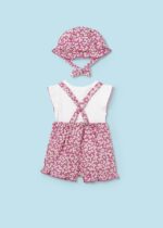 Mayoral Παιδικό Σετ Σαλοπέτα με Καπέλο για Κορίτσι Ροζ 24-01609-052 - Image 2