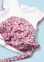 Mayoral Παιδικό Σετ Σαλοπέτα με Καπέλο για Κορίτσι Ροζ 24-01609-052 - Image 4