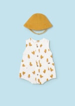 Mayoral Παιδικό Φόρμακι και Καπέλο ισιο για Αγόρι Κίτρινο 24-01614-042 - Image 2